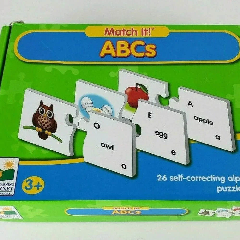 Match It! ABCs Puzzle -26 Self Correcting Puzzles - Learning Journey COMPLETE